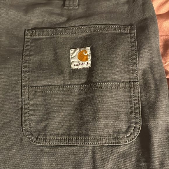 Carhatt Mens Rugged Flex Relaxed Fit Canvas DoubleFront Utility Work Pant - Picture 4 of 7